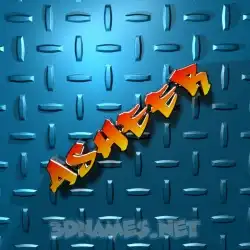 asheer in Grid Style style - 3D name wallpaper