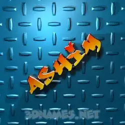 ashim in Grid Style style - 3D name wallpaper