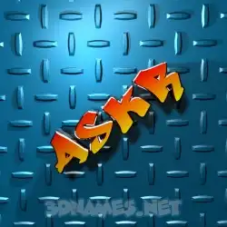askr in Grid Style style - 3D name wallpaper