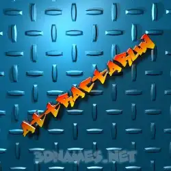 attractarun in Grid Style style - 3D name wallpaper