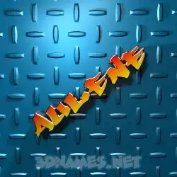 aulene in Grid Style style - 3D name wallpaper