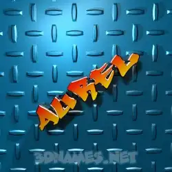aurel in Grid Style style - 3D name wallpaper