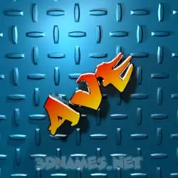 ave in Grid Style style - 3D name wallpaper
