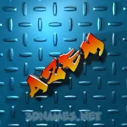 azem in Grid Style style - 3D name wallpaper