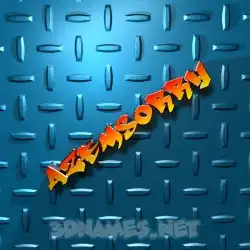 azemsorry in Grid Style style - 3D name wallpaper