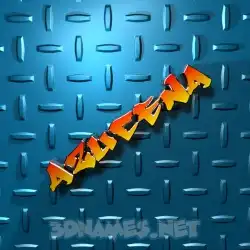 azucena in Grid Style style - 3D name wallpaper