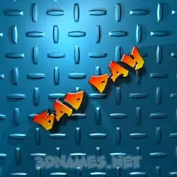 bad day in Grid Style style - 3D name wallpaper