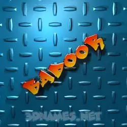 badoor in Grid Style style - 3D name wallpaper
