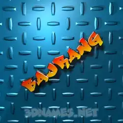 bajrang in Grid Style style - 3D name wallpaper