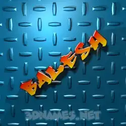 balesh in Grid Style style - 3D name wallpaper