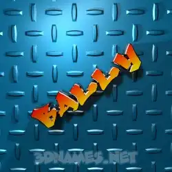 bally in Grid Style style - 3D name wallpaper