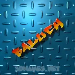 baluch in Grid Style style - 3D name wallpaper