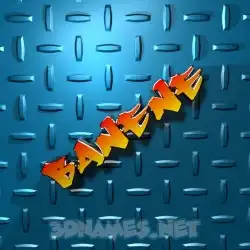 banene in Grid Style style - 3D name wallpaper