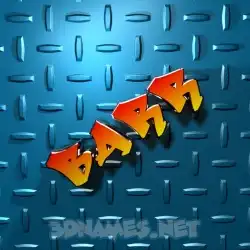 barr in Grid Style style - 3D name wallpaper