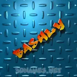 bashly in Grid Style style - 3D name wallpaper