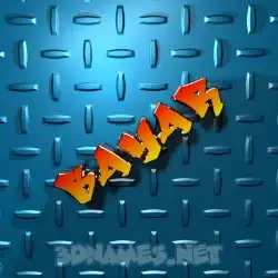 bayar in Grid Style style - 3D name wallpaper