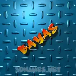 bayas in Grid Style style - 3D name wallpaper