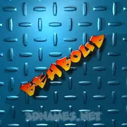 behboud in Grid Style style - 3D name wallpaper