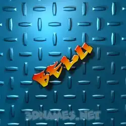 belu in Grid Style style - 3D name wallpaper