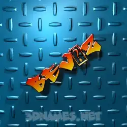 bev'z in Grid Style style - 3D name wallpaper
