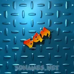 bgm in Grid Style style - 3D name wallpaper