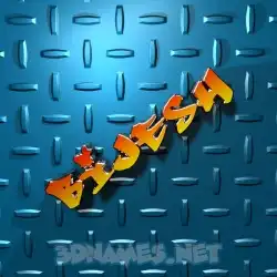 bijesh in Grid Style style - 3D name wallpaper