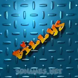billys in Grid Style style - 3D name wallpaper