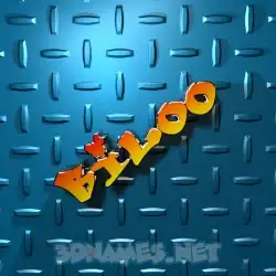 biloo in Grid Style style - 3D name wallpaper