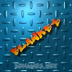 blanket in Grid Style style - 3D name wallpaper