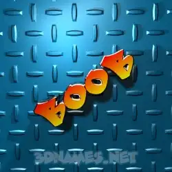 boob in Grid Style style - 3D name wallpaper