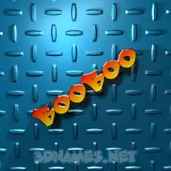 booboo in Grid Style style - 3D name wallpaper