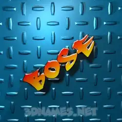 bose in Grid Style style - 3D name wallpaper