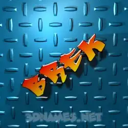brek in Grid Style style - 3D name wallpaper