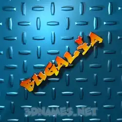 bugalia in Grid Style style - 3D name wallpaper