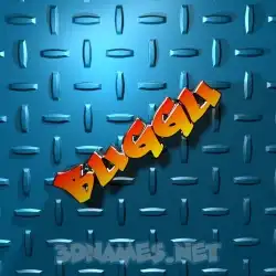 buggu in Grid Style style - 3D name wallpaper