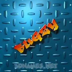 bugzy in Grid Style style - 3D name wallpaper