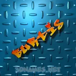 burtis in Grid Style style - 3D name wallpaper