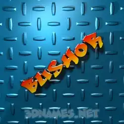 bushor in Grid Style style - 3D name wallpaper