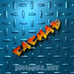 cachae in Grid Style style - 3D name wallpaper