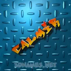 calmir in Grid Style style - 3D name wallpaper