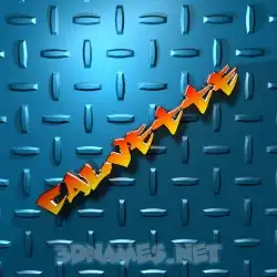 calvette in Grid Style style - 3D name wallpaper