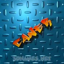 caner in Grid Style style - 3D name wallpaper