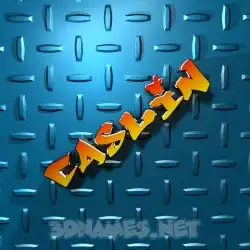 caslin in Grid Style style - 3D name wallpaper