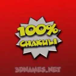 chakuli in Grid Style style - 3D name wallpaper