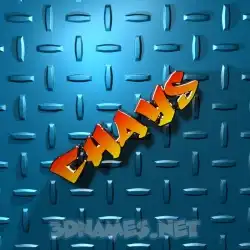 chays in Grid Style style - 3D name wallpaper
