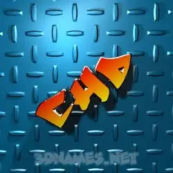 chd in Grid Style style - 3D name wallpaper