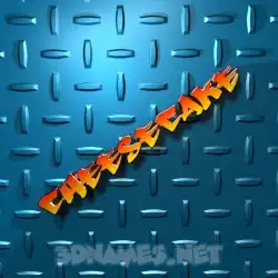 cheesecake in Grid Style style - 3D name wallpaper