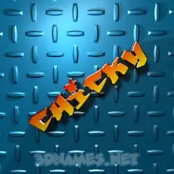 chicky in Grid Style style - 3D name wallpaper