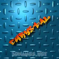 chrystal in Grid Style style - 3D name wallpaper