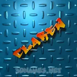 claren in Grid Style style - 3D name wallpaper